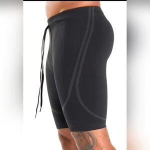 GYMSHARK Fitness '315 Seamless 1/2 Shorts' Compression Workout Pant Black Small